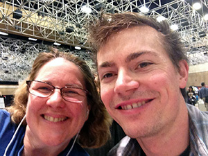 Laurie and Brock Warrener at the New Media Expo